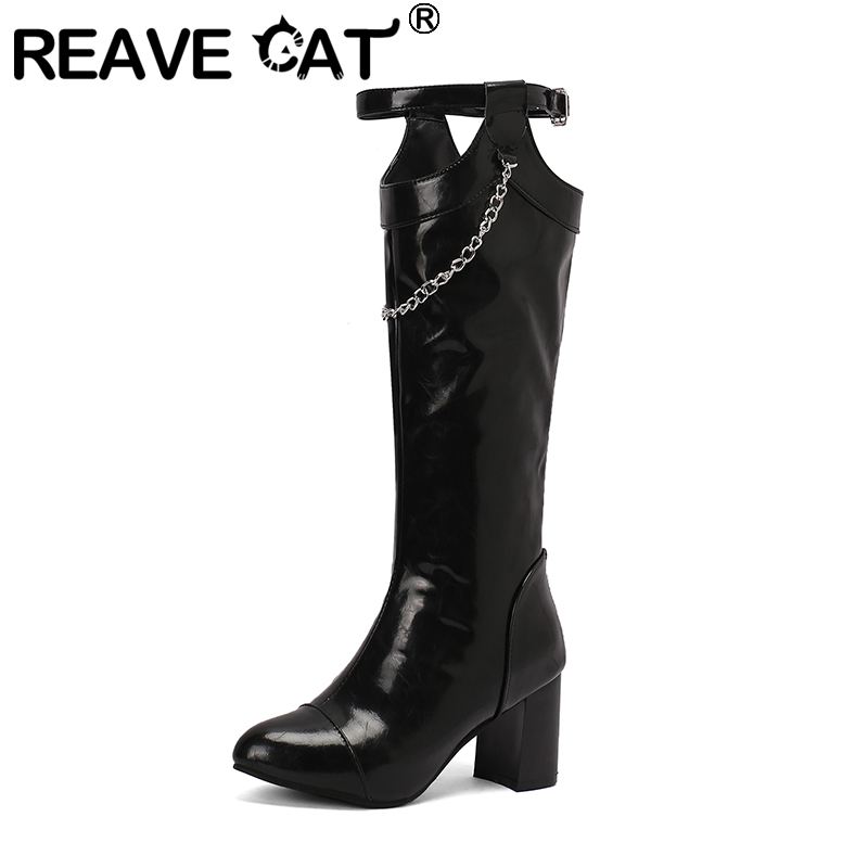 Women'S Fashion Knee High Boots - REAVE CAT Design Women Knee High