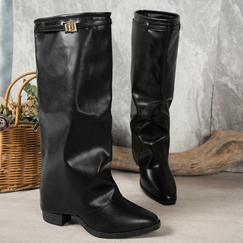 Spring Autumn New Simple Style - Women'S Fashion Knee High Boots recension och pris