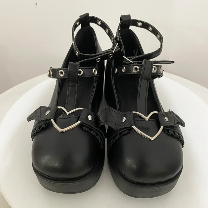 New Sweet Heart Buckle Wedges  - Women'S Fashion Shoes recension och pris