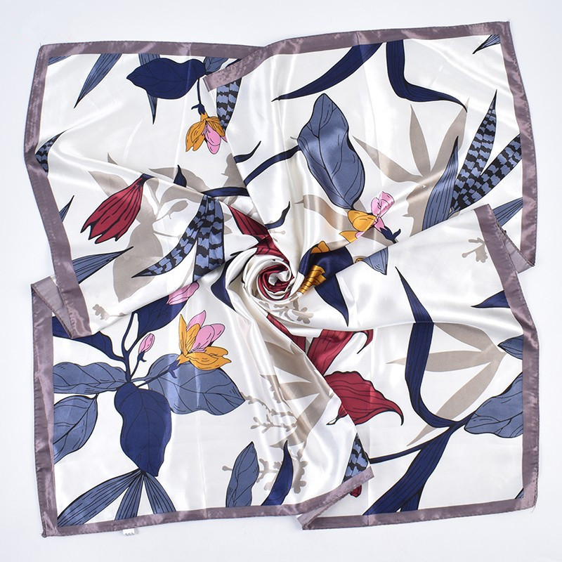 90*90cm Floral Print Silk Squa - Women Fashion Necktie recension och pris