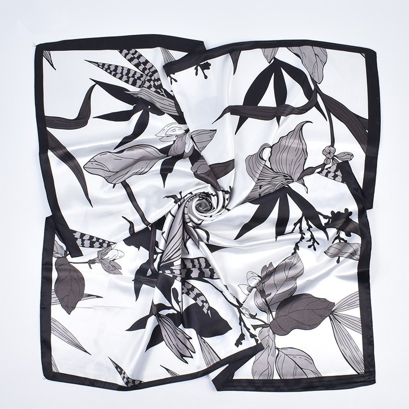 90*90cm Floral Print Silk Squa - Women Fashion Necktie recension och pris