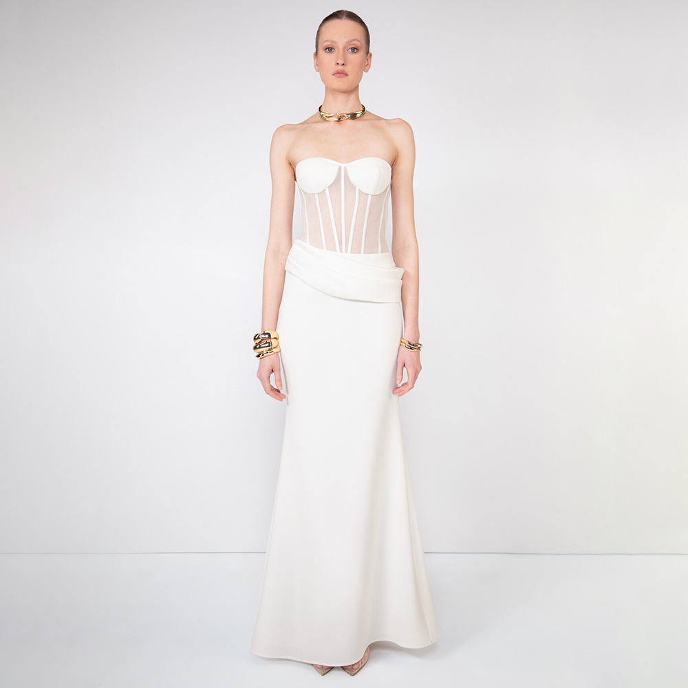 Sexy See-through Fishbone Even - Women Fashion Dress Names recension och pris