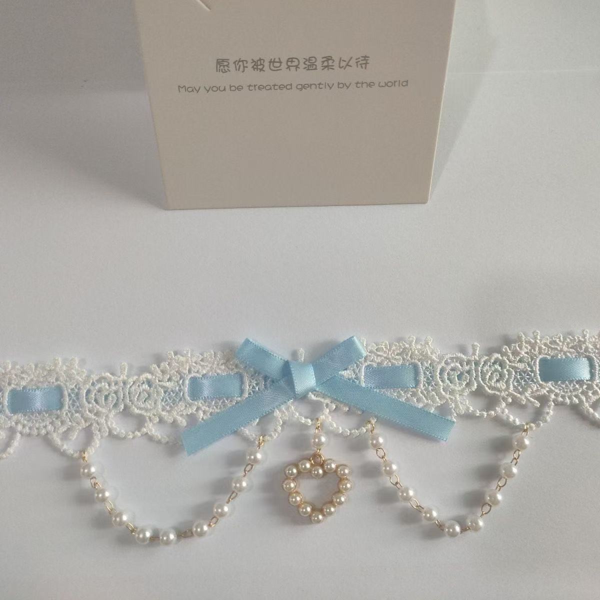 Sweet Lolita Pearl Lace Neckla - Women Fashion Photoshoot recension och pris