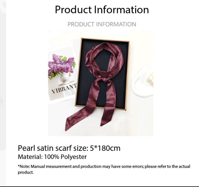 Women Shiny Skinny Scarf Multi - Women Fashion Necktie recension och pris