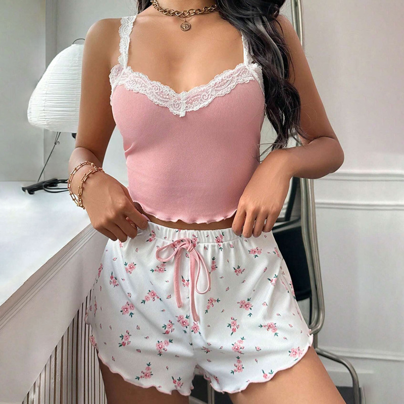 Women's Lace Trim Cami Shorts  - Lace Trim Cami recension och pris