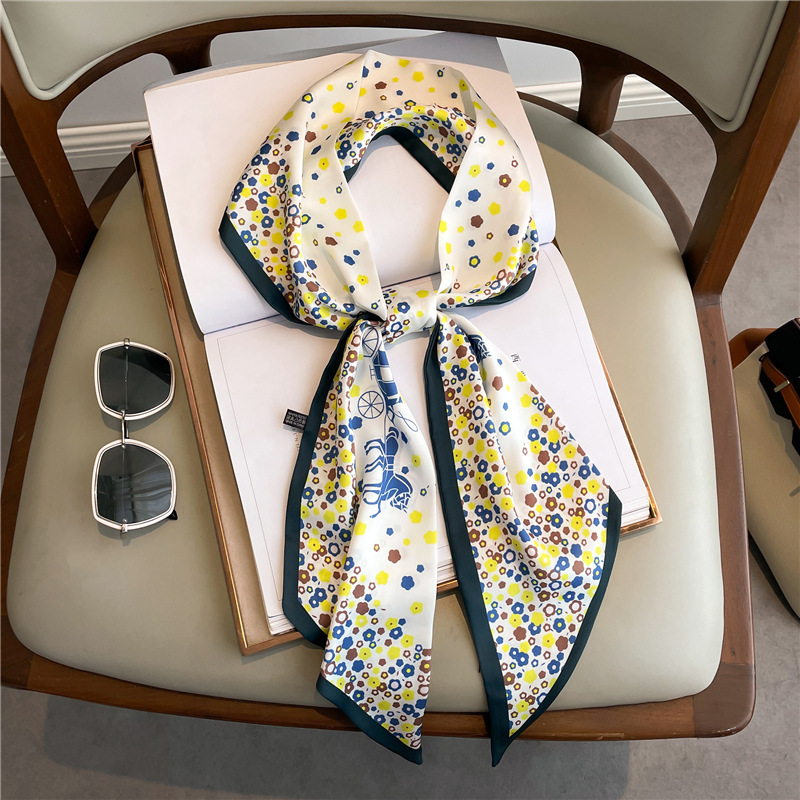 Fashion Print Long Silk Scarf  - Women Fashion Necktie recension och pris