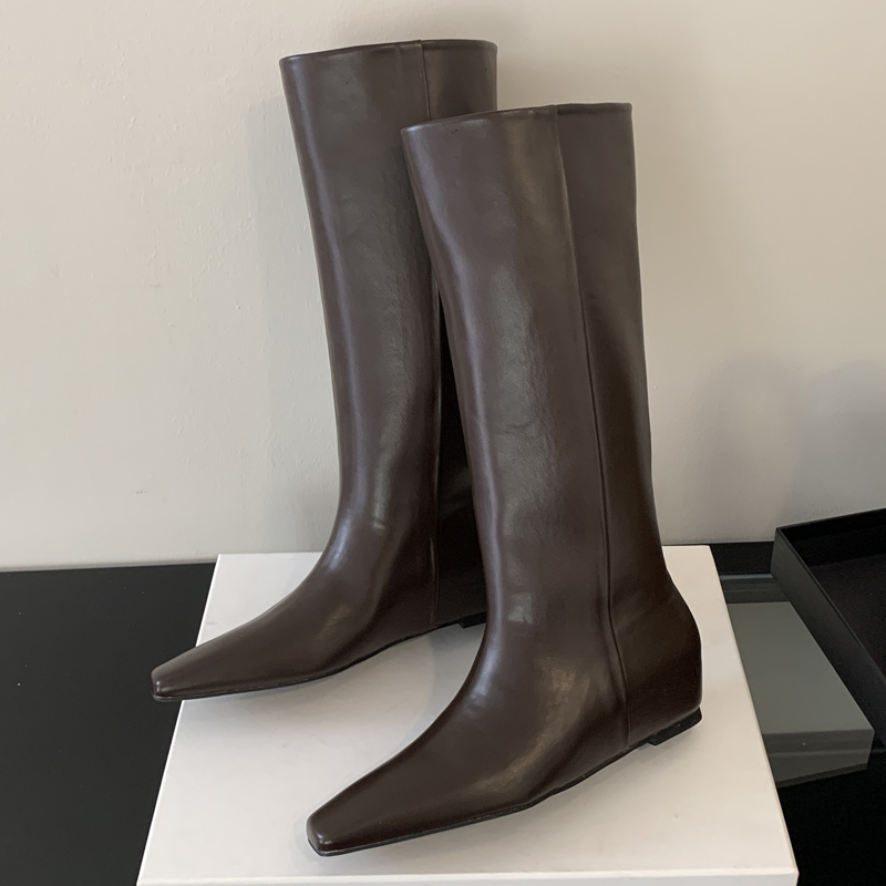 Eilyken Soft Leather Pointed T - Women'S Fashion Knee High Boots recension och pris