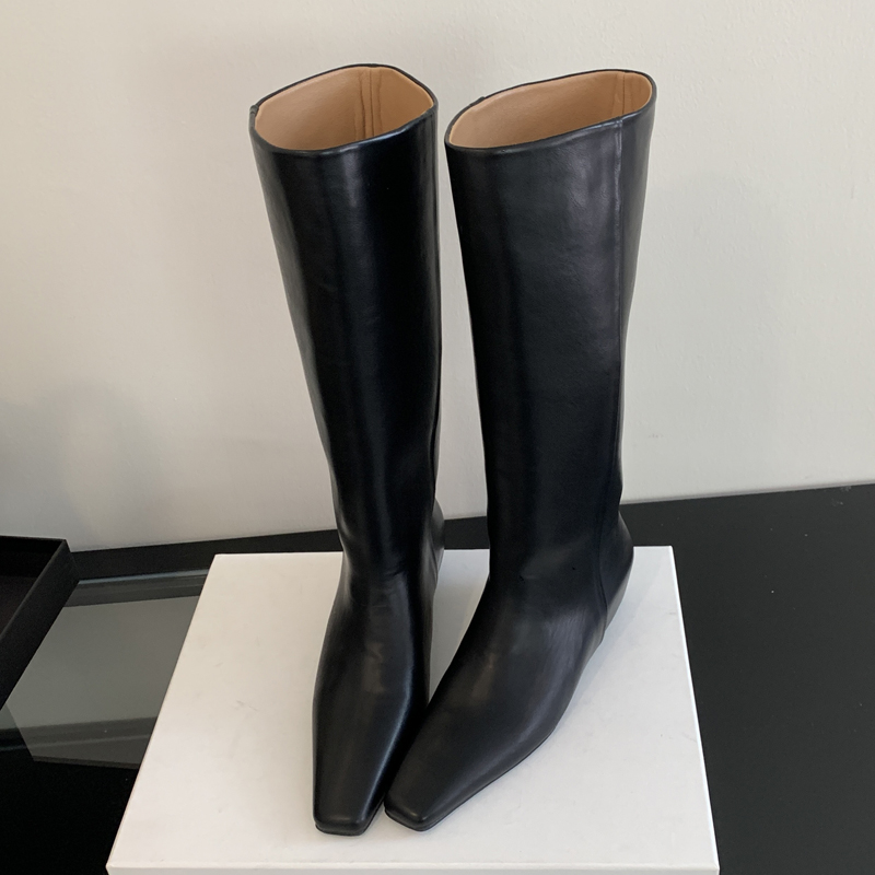 Eilyken Soft Leather Pointed T - Women'S Fashion Knee High Boots recension och pris