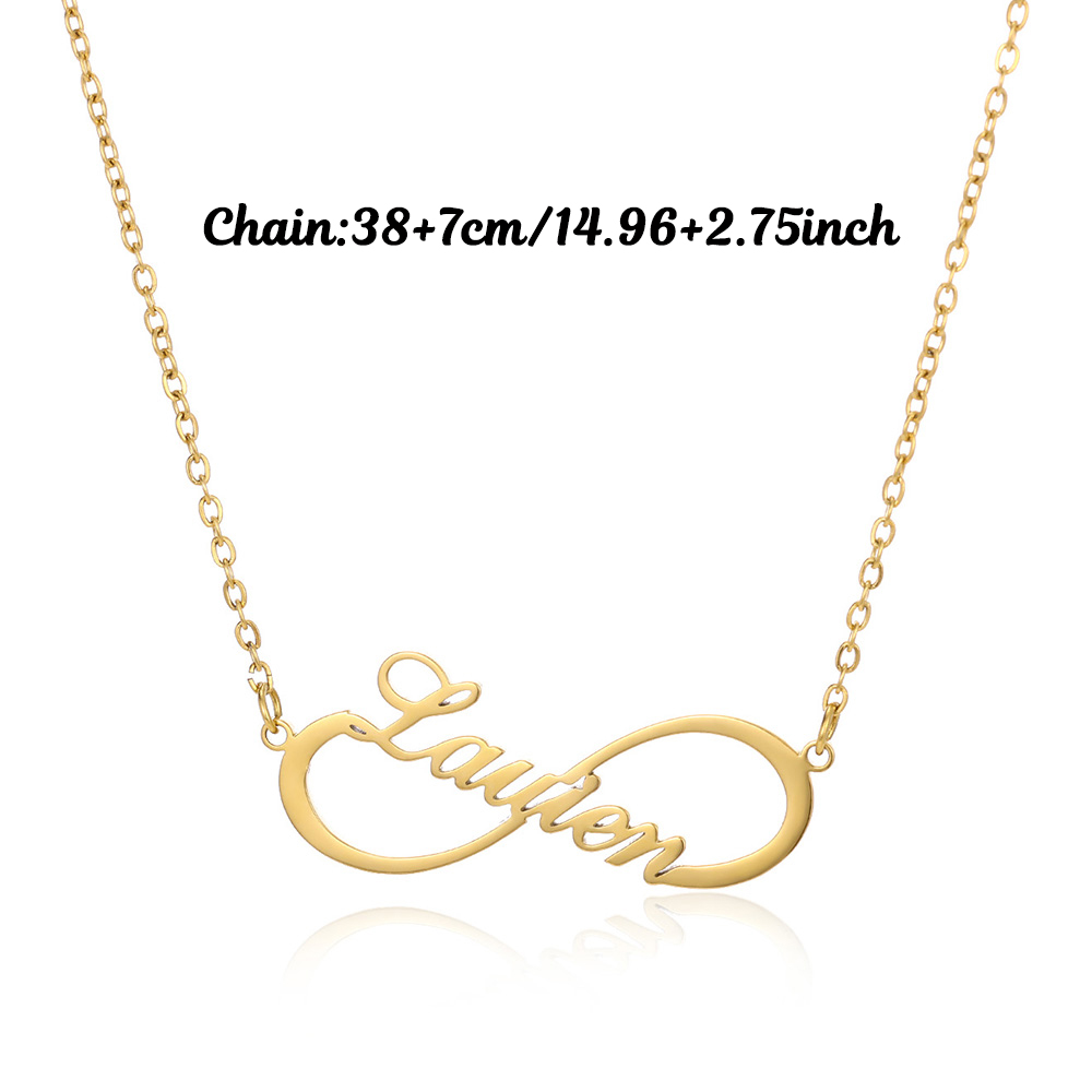 Custom Name Infinity Necklaces - Women Fashion Names recension och pris