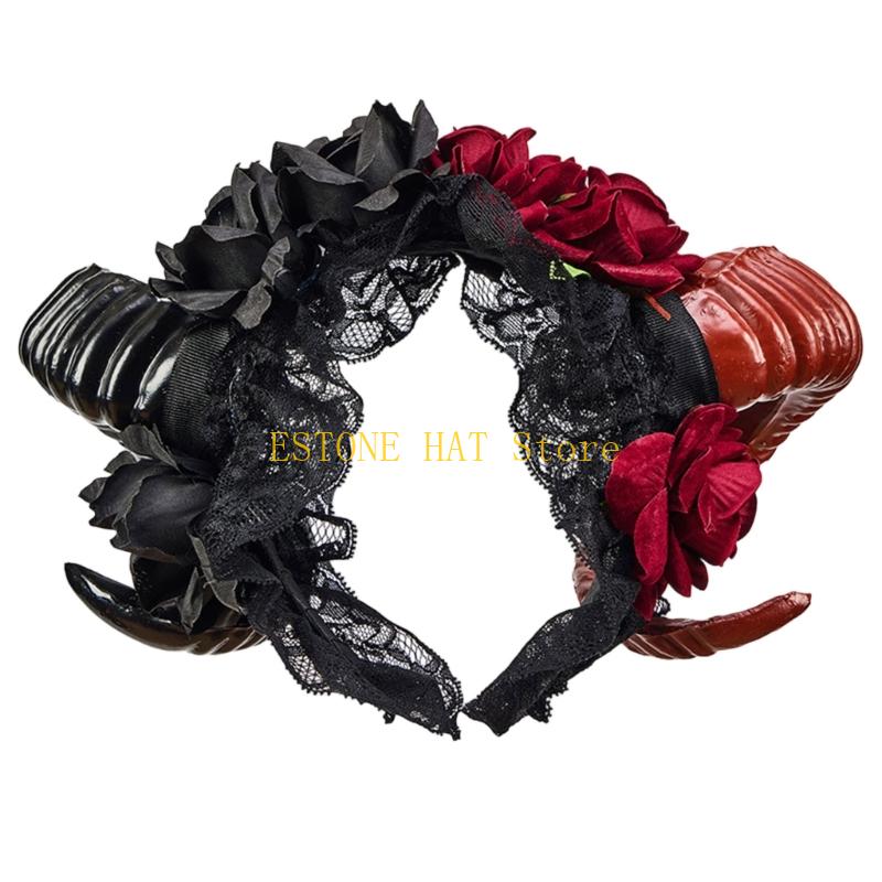 49MF Floral Animal Horn Shaped - Women Fashion Photoshoot recension och pris