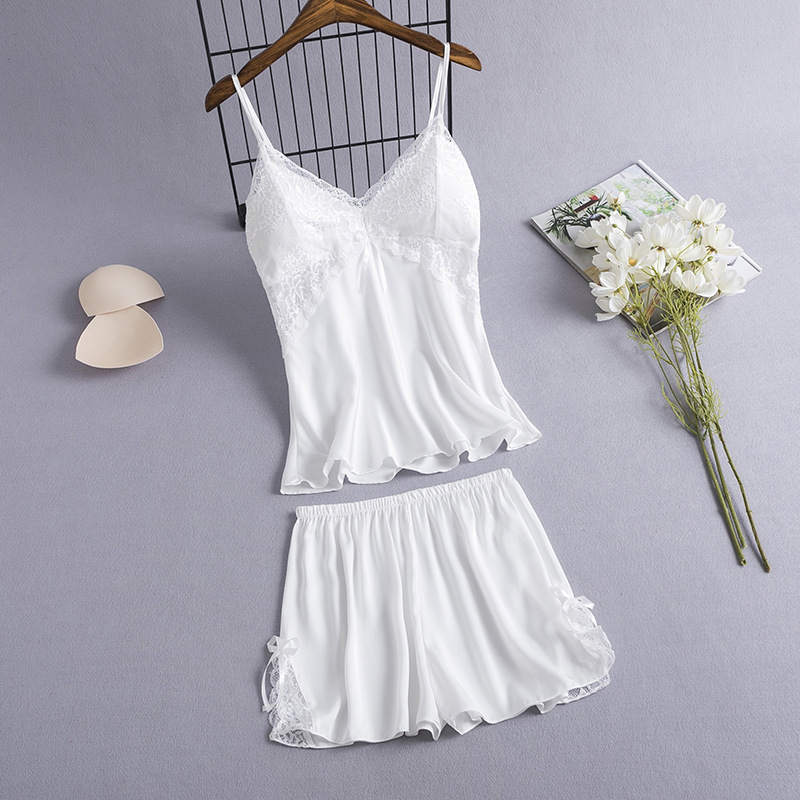 2 Pieces Cami&Shorts Sleep Set - Lace Trim Cami recension och pris