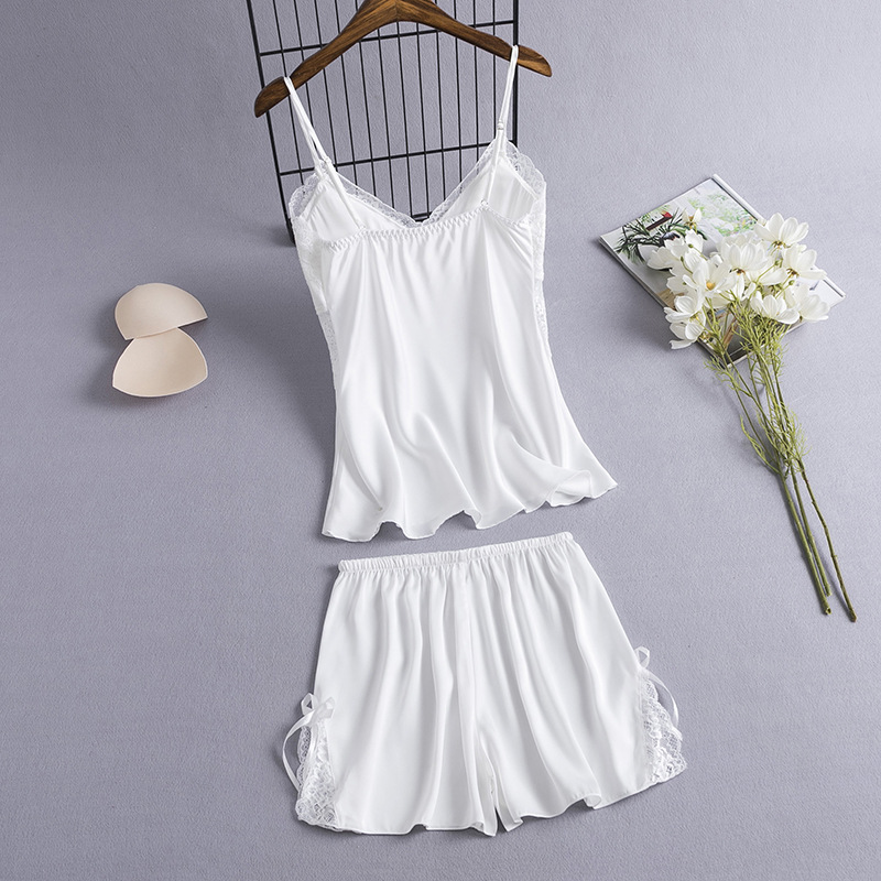 2 Pieces Cami&Shorts Sleep Set - Lace Trim Cami recension och pris